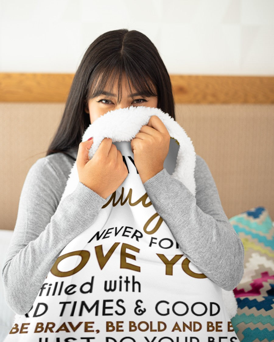 SPECIAL BLANKET TO YOUR DAUGHTER - A WARM HUG FROM MOM - TIEN00 (SKU2608-33)