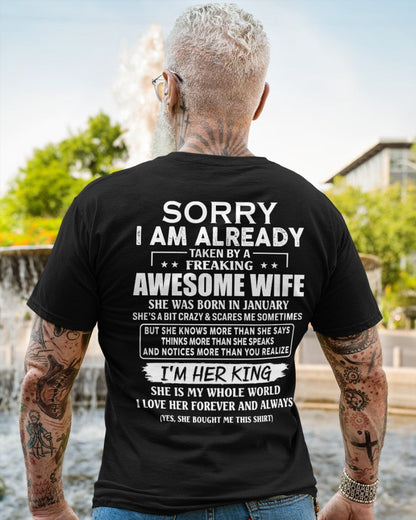 Awesome wife January - Perfect gift for husband from wife - TIEN01 (SKU68-79-01)
