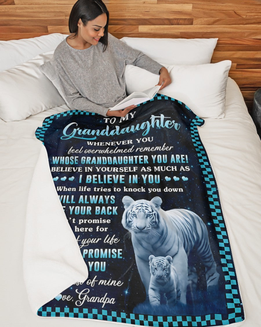 Special Gift For Your Granddaughter Blanket - From Grandpa (SKUB12-11)