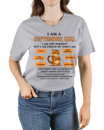 "I AM A SEPTEMBER GIRL" - Birthday Gift For September Girls - FMA TIEN09 (SKU26T-01-62-09)