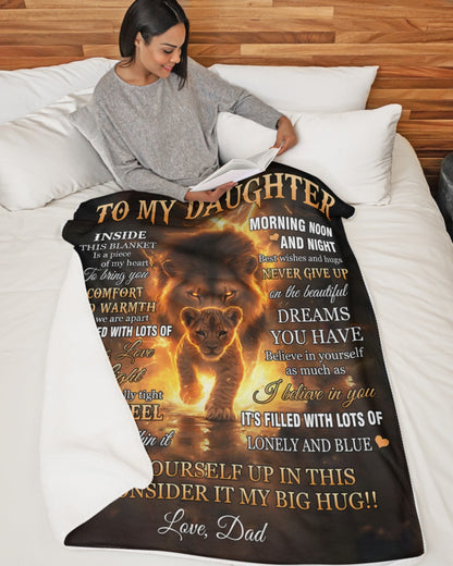 Special Gift For Your Daughter Blanket - From Dad (SKUB12-69)