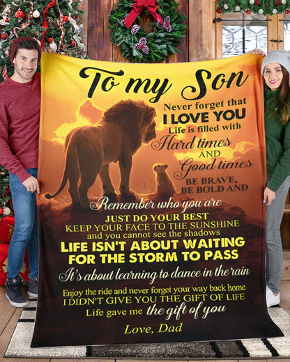Special Gift For Your Son Blanket - From Dad (SKUB11-69)