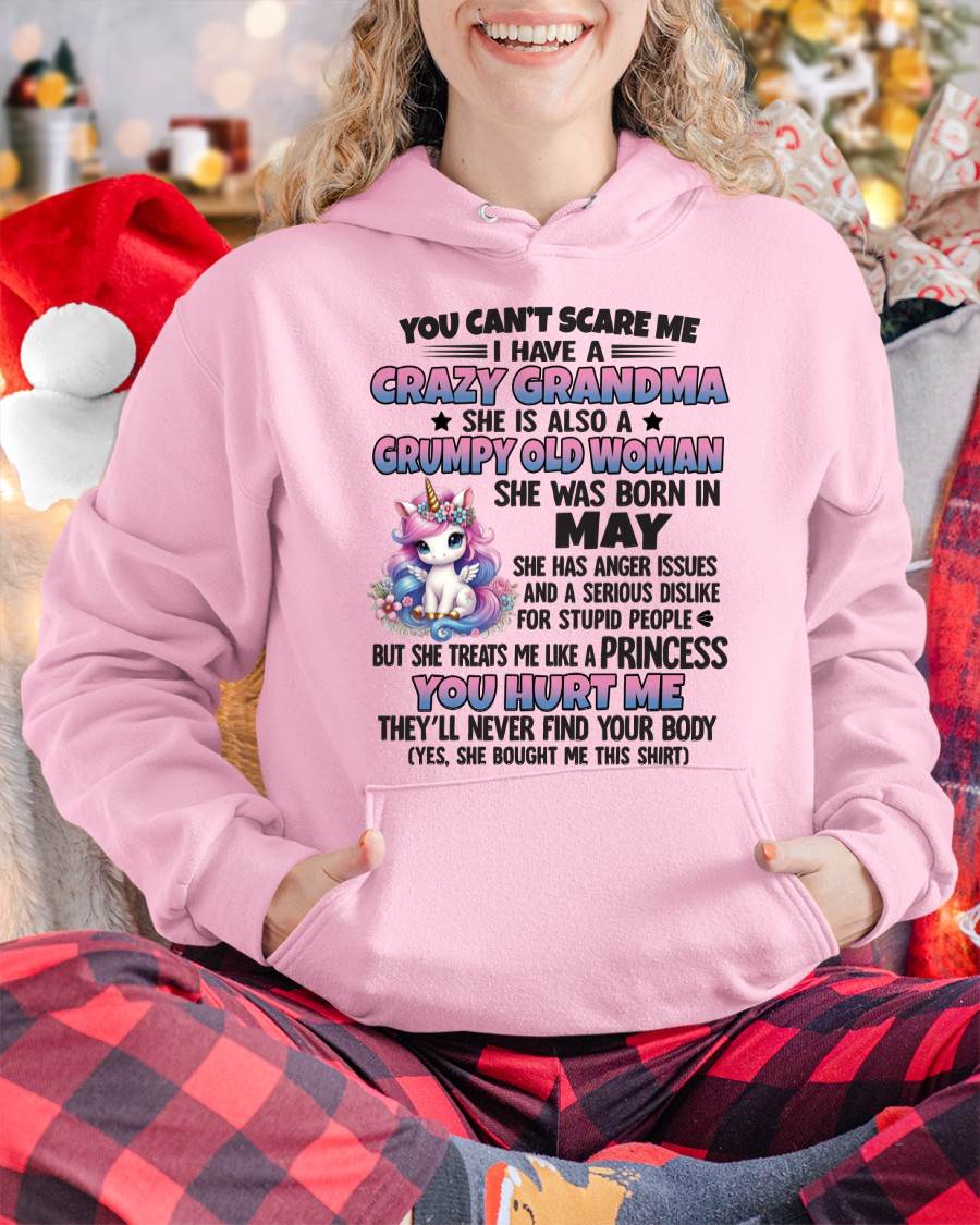You Can’t Scare Me I Have A Crazy Grandma - Gift For Grandson And Granddaughter From Grandma - DOAN05 (SKU09-106-05)