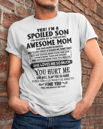 March - Awesome Mom - Perfect Gift For Your Son From Mom - TIEN03 (SKU-SPW-03)