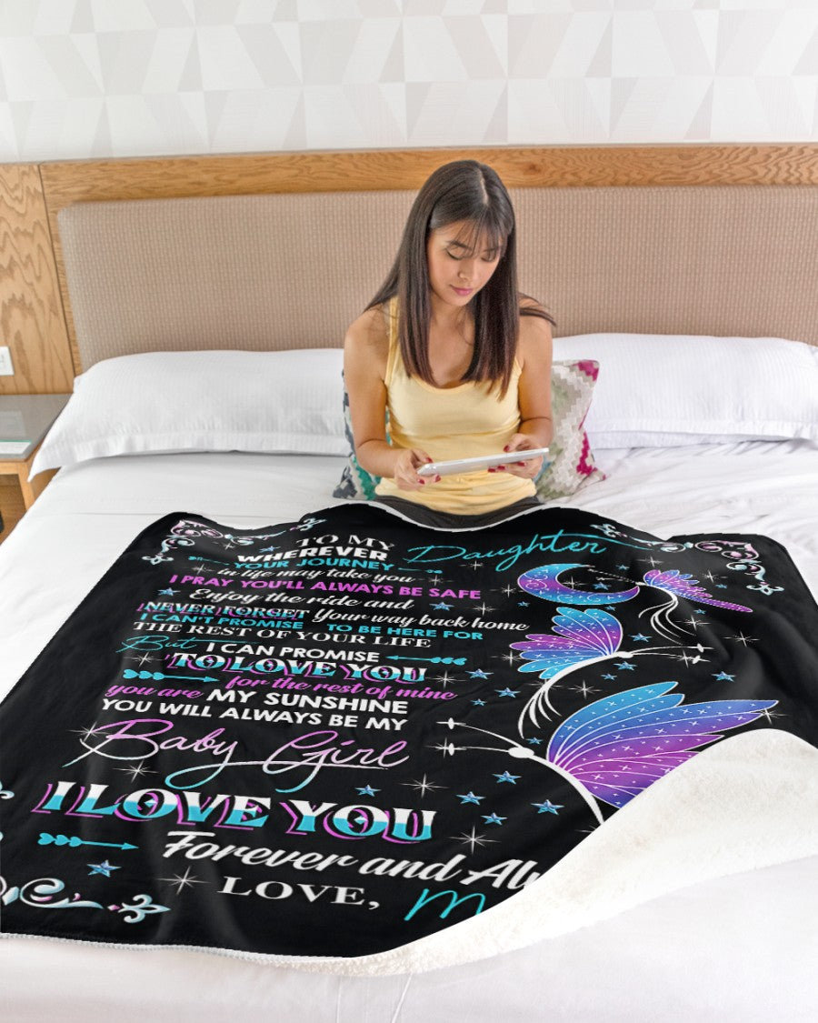 SPECIAL BLANKET TO YOUR DAUGHTER - A WARM HUG FROM MOM - TIEN00(SKU2607-133)