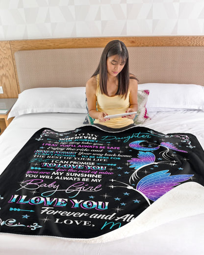 SPECIAL BLANKET TO YOUR DAUGHTER - A WARM HUG FROM MOM - TIEN00(SKU2607-133)