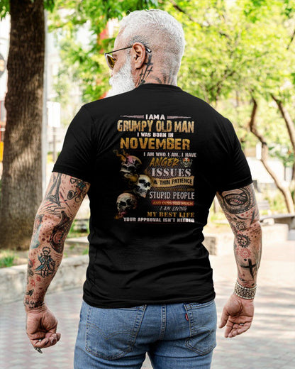 NOVEMBER - DIRTY MIND BUT KNOWS RESPECT - BIRTHDAY T-SHIRT FOR MEN - tien11 (SKU08-84-11)