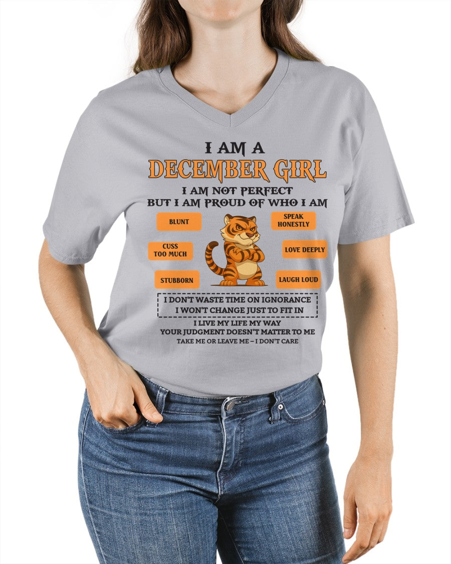 "I AM A DECEMBER GIRL" - Birthday Gift For December Girls - FMA TIEN12 (SKU26T-01-62-12)