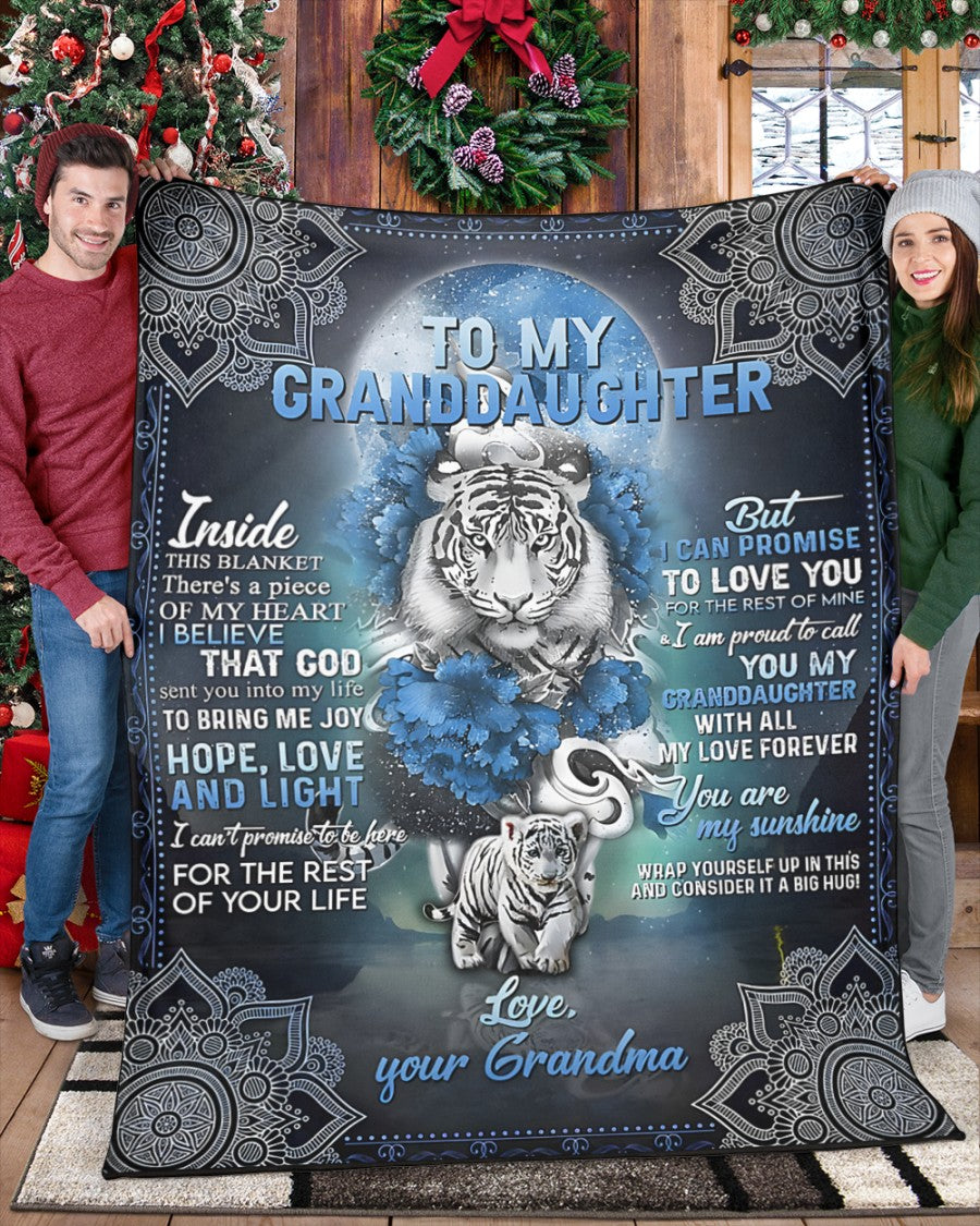 Special Gift For Your Granddaughter Blanket - From Grandma (SKUB12-15)