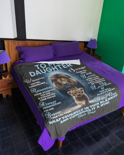 Special Gift For Your Daughter Blanket - From Dad (SKUB12-126)