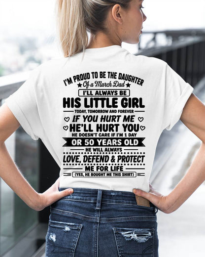 "My Dad Always Care Me If I'm 1 Day Or 50 Years Old" – The Beautiful T - Shirt From Dad – TIEN03 (SKU2606-81-03)