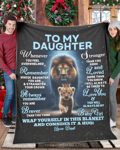 Special Gift For Your Daughter Blanket - From Dad (SKUB12-126)