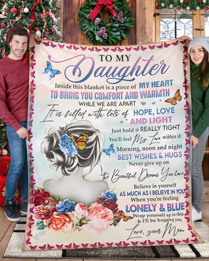 Special Gift For Your Daughter Blanket - From Mom (SKUB12-104)