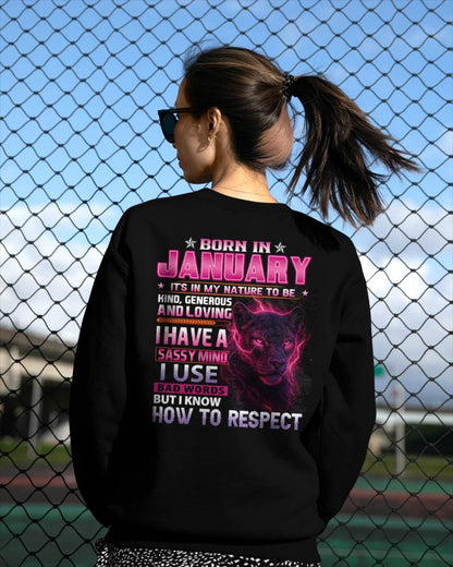 Born In January – T-Shirt For Woman – DOAN01 (SKU09-24-01)