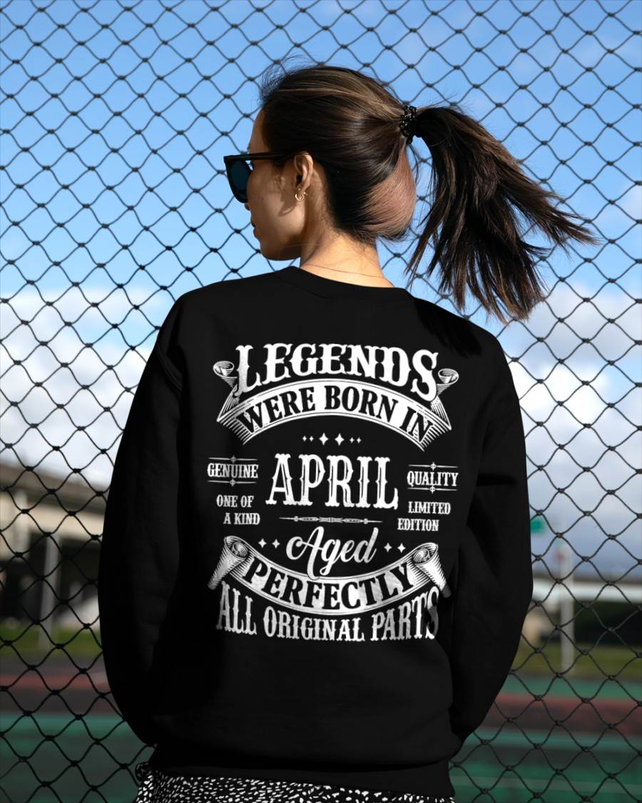 Legends Were Born In April - T Shirt For Woman - DOAN04 (SKU08-37-04)