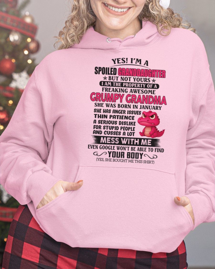 JANUARY - YES, I'M A SPOILED GRANDDAUGHTER - GIFT FROM GRANDMA - TIEN01 (SKU09-96-01)
