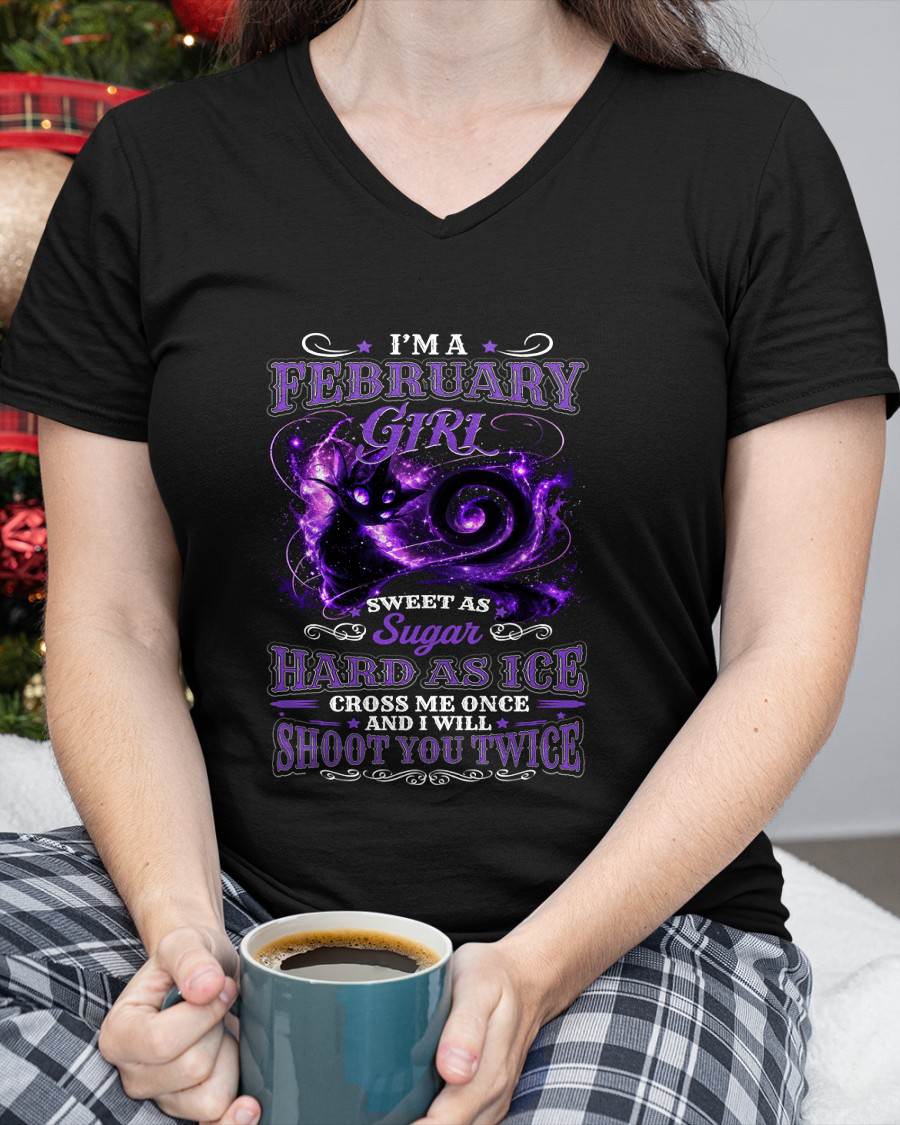 FEBRUARY – "SWEET AS SUGAR - HARD AS ICE" (PURPLE VERSION) – T – SHIRT FOR WOMEN – TIEN02 (SKU2607-284-02)