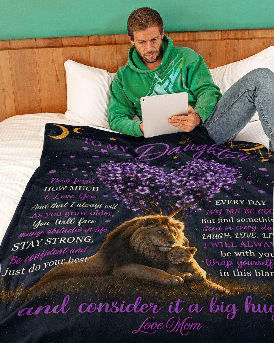 SPECIAL BLANKET TO YOUR DAUGHTER - A WARM HUG FROM MOM - TIEN00(SKU2607-22)