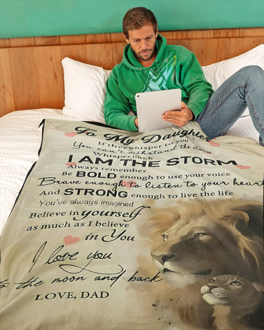 Special Gift For Your Daughter Blanket - From Dad (SKUB09-tienB01)