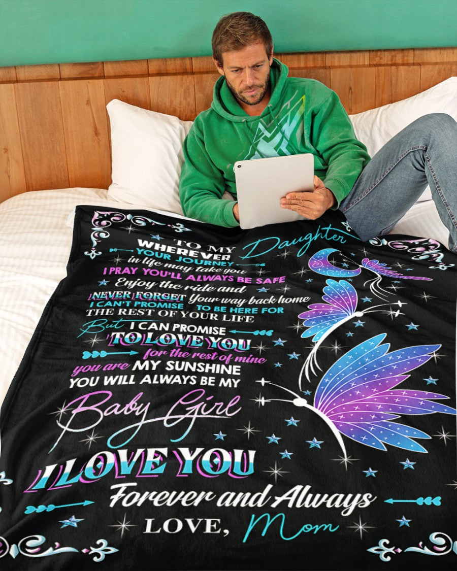 SPECIAL BLANKET TO YOUR DAUGHTER - A WARM HUG FROM MOM - TIEN00(SKU2607-133)