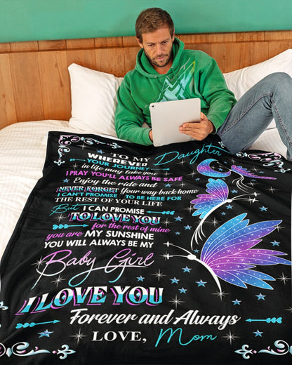 SPECIAL BLANKET TO YOUR DAUGHTER - A WARM HUG FROM MOM - TIEN00(SKU2607-133)