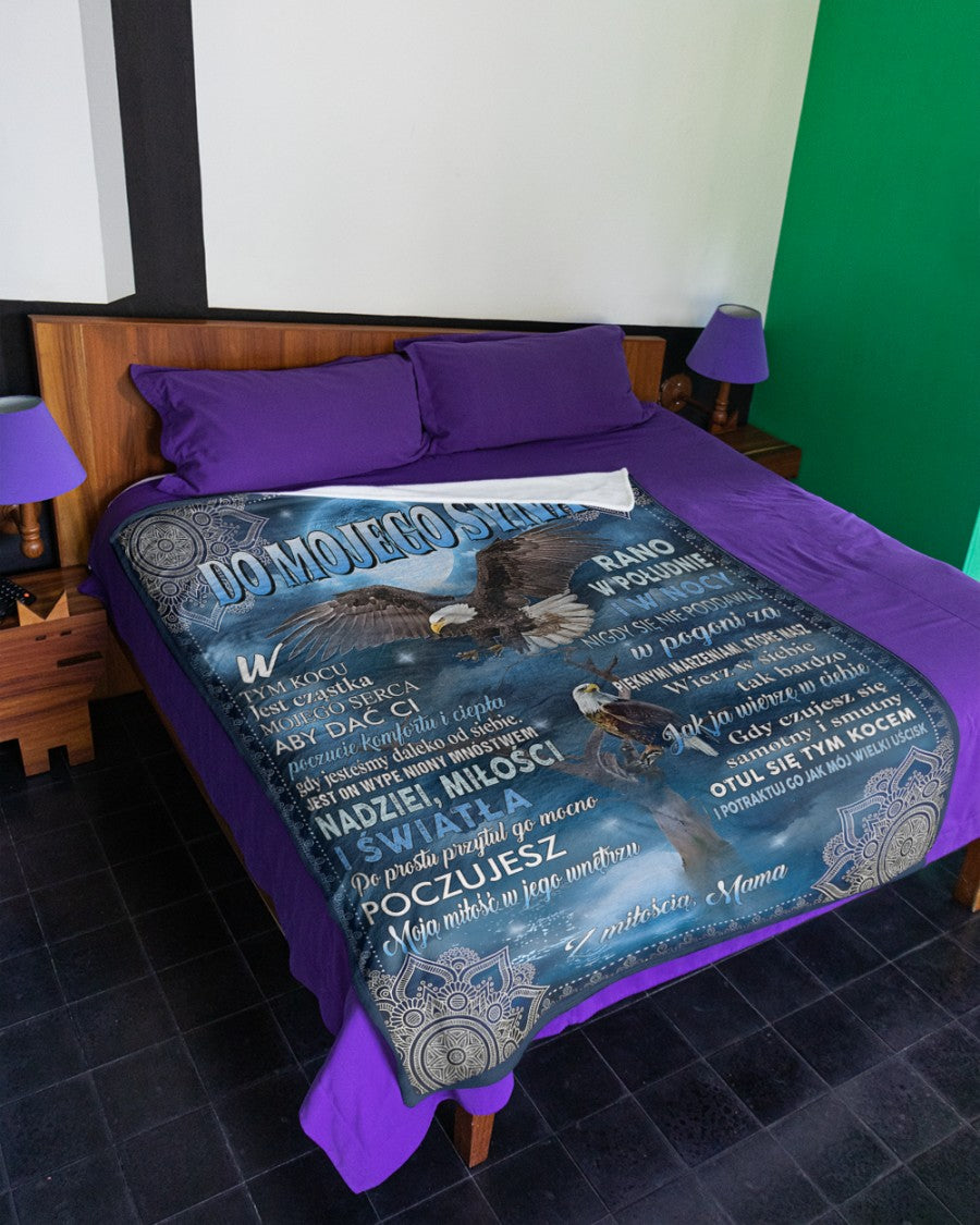 Specjalny prezent dla syna – koc od mamy (SKUB12-199)