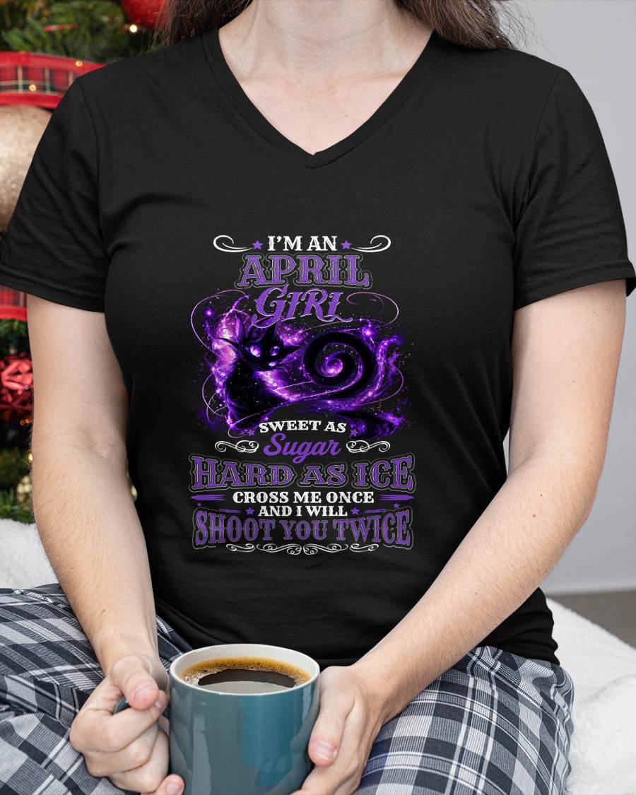 APRIL – "SWEET AS SUGAR - HARD AS ICE" (PURPLE VERSION) – T – SHIRT FOR WOMEN – TIEN04 (SKU2607-284-04)