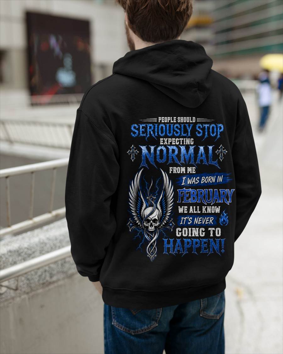 "STOP!! EXPECTING NORMAL FROM ME - IT'S NEVER HAPPEN" –  COOL T - SHIRT FOR MEN – TIEN02 (SKU2606-172-02)