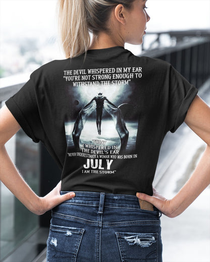 July - The Devil Whispered In My Ear - T-Shirt For Woman - DOAN07 (SKU-CHAUU-07)