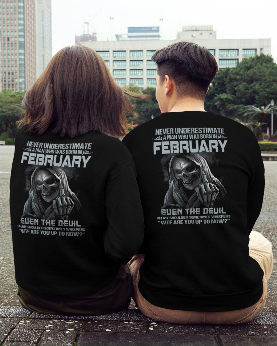 FEBRUARY - NEVER UNDERESTIUNDER A MAN - T-SHIRT FOR MAN - DOAN02 (SKU08-05-02)