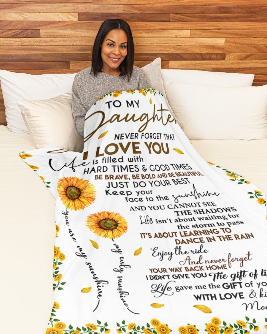 SPECIAL BLANKET TO YOUR DAUGHTER - A WARM HUG FROM MOM - TIEN00 (SKU2608-33)