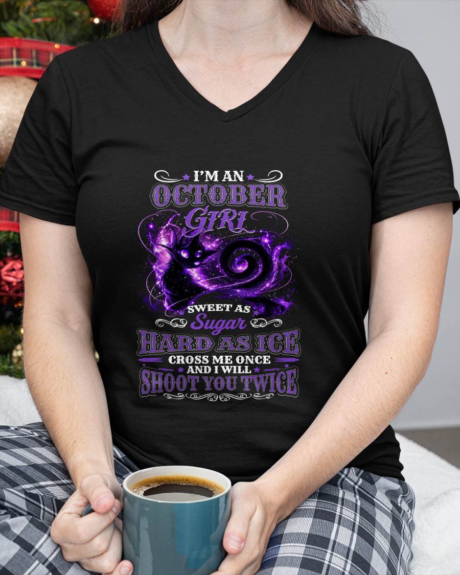 OCTOBER – "SWEET AS SUGAR - HARD AS ICE" (PURPLE VERSION) – T – SHIRT FOR WOMEN – TIEN10 (SKU2607-284-10)