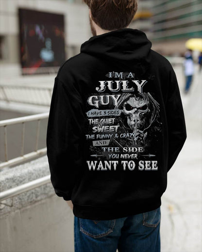 I'm A July Guy I Have 3 Sides - T-Shirt For Man - DOAN07 (SKU07-60-07)