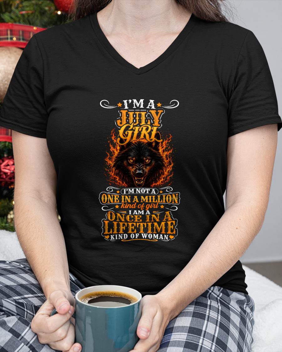 JULY – "I AM A ONCE IN A LIFETIME KIND OF WOMAN" – YELLOW VERSION – T – SHIRT FOR WOMEN – TIEN07 (SKU2607-327-07)