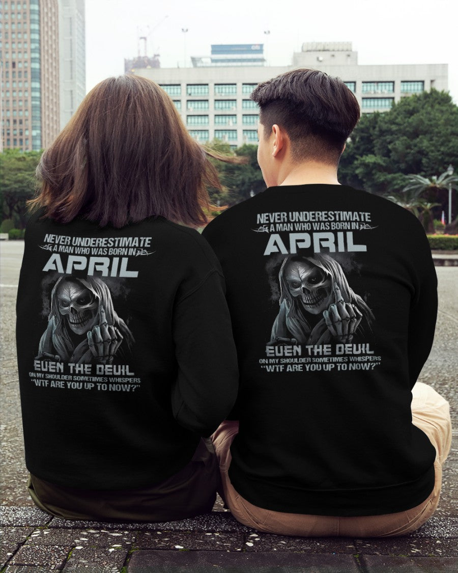 APRIL - NEVER UNDERESTIUNDER A MAN - T-SHIRT FOR MAN - DOAN04 (SKU08-05-04)