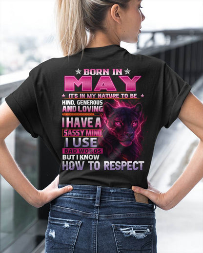 Born In May – T-Shirt For Woman – DOAN05 (SKU09-24-05)