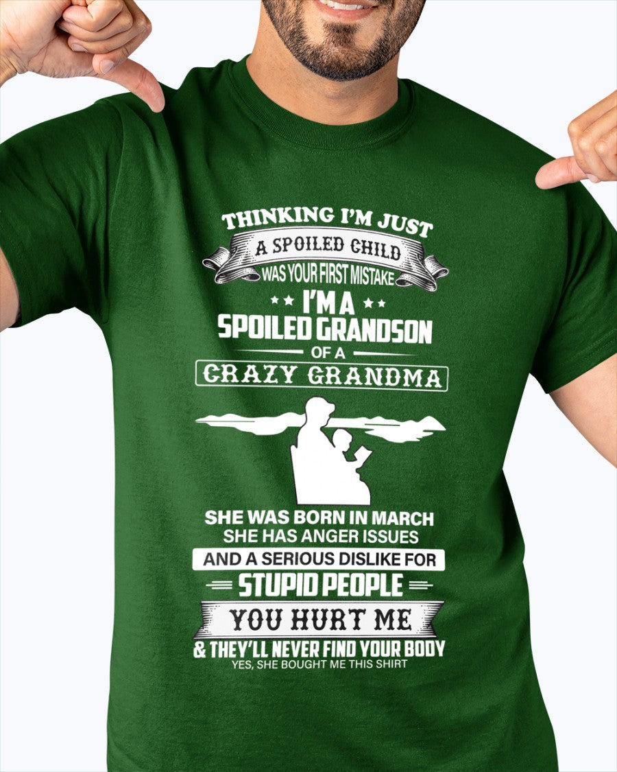 Spoiled by Grandma Shirt March Edition – From Grandma to Grandson TIEN03 (SKU-GMS2-03)