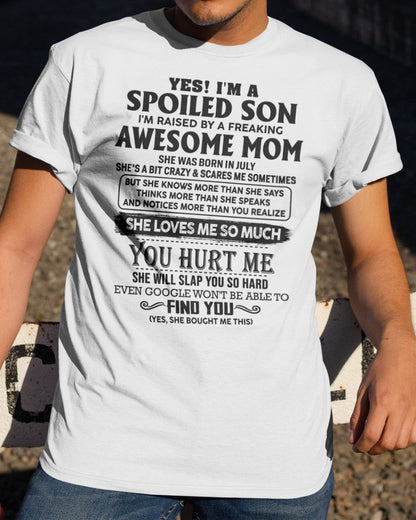 July - Awesome Mom - Perfect gift for son From Mom - TIEN07 (SKU-SPW-07)
