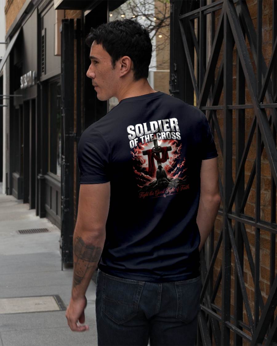 SOLDIER OF THE CROSS - CHRISTIAN T-SHIRT - FOR MEN tien00 (SKU2608-132)