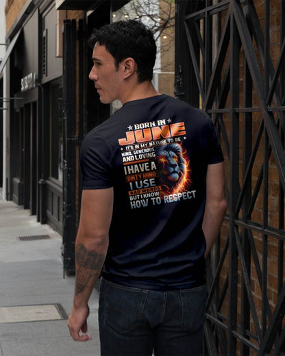 JUNE - DIRTY MIND BUT KNOWS RESPECT - BIRTHDAY T-SHIRT FOR MEN - tien06 (SKU08-84-06)