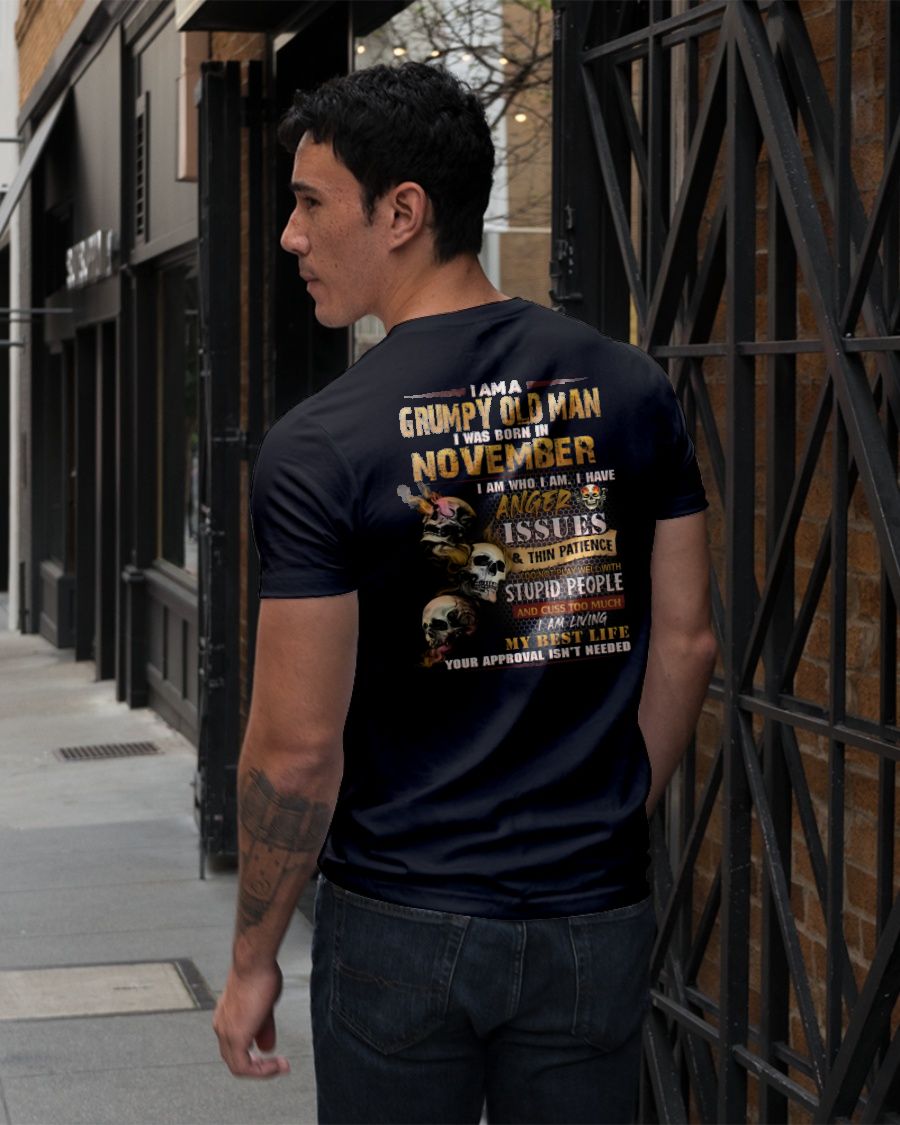 NOVEMBER - DIRTY MIND BUT KNOWS RESPECT - BIRTHDAY T-SHIRT FOR MEN - tien11 (SKU08-84-11)