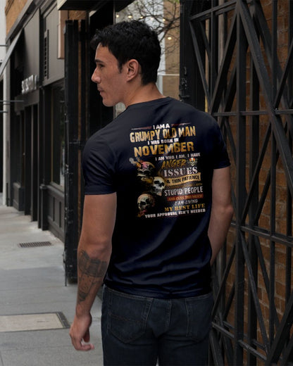 NOVEMBER - DIRTY MIND BUT KNOWS RESPECT - BIRTHDAY T-SHIRT FOR MEN - tien11 (SKU08-84-11)