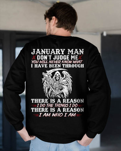 January Man Don't Judge Me – T-Shirt For Man – DOAN01 (SKU10-49-01)