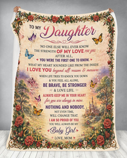Special Gift For Your Daughter Blanket - From Mom - (SKU2605-427)