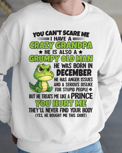 YOU CAN’T SCARE ME - GIFT FOR GRANDSON AND GRANDDAUGHTER FROM GRANDPA - DOAN12 (SKU09-121-12)