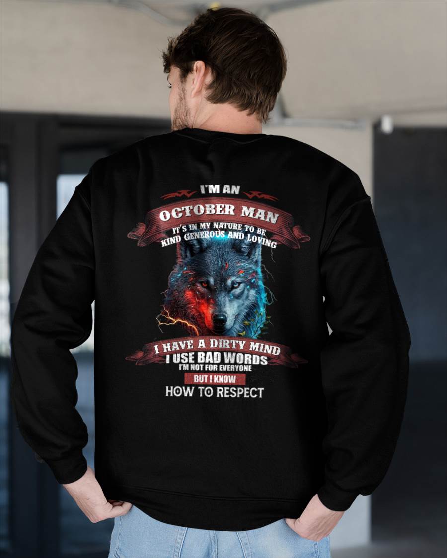 I’M AN OCTOBER MAN – T-SHIRT FOR MAN – DOAN10 (SKU12-162-10)