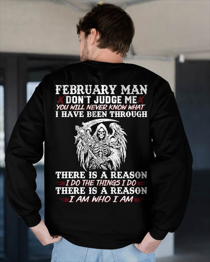 February Man Don't Judge Me – T-Shirt For Man – DOAN02 (SKU10-49-02)