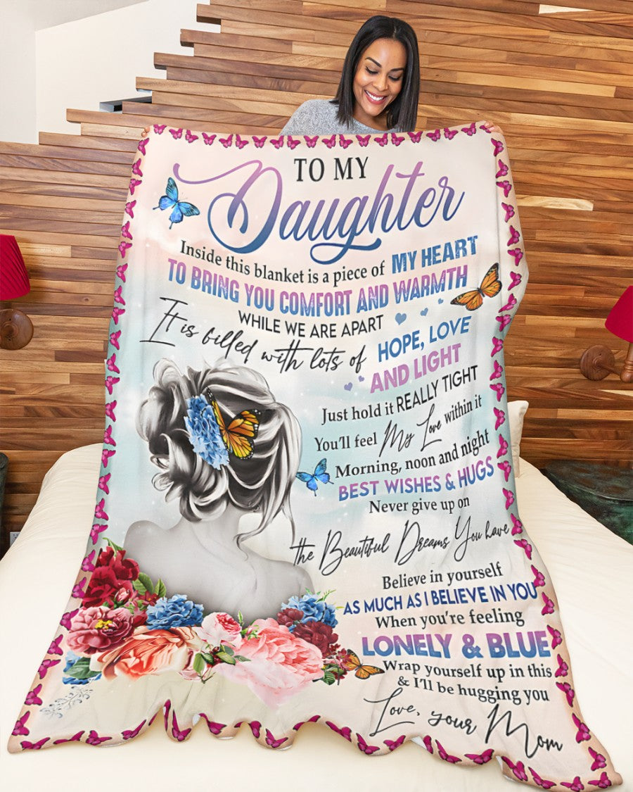 Special Gift For Your Daughter Blanket - From Mom (SKUB12-104)