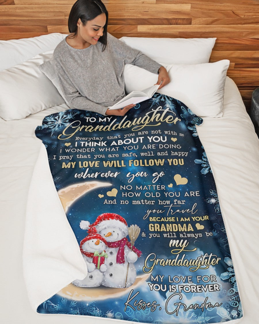 Special Gift For Your Granddaughter Blanket - From Grandma (SKUB11-06)