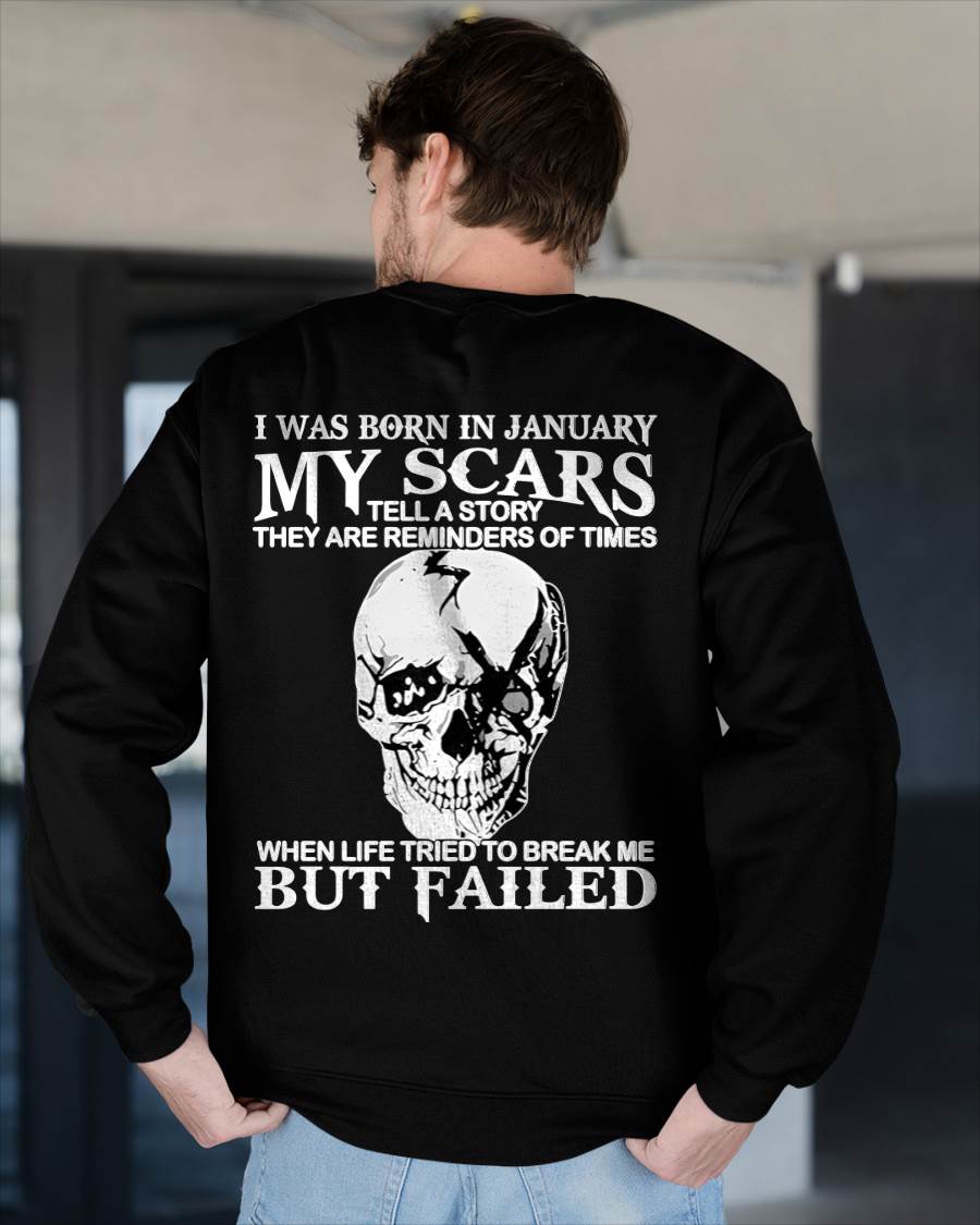My Scars Tell A Story – T-Shirt For Man – DOAN01 (SKU10-27-01)